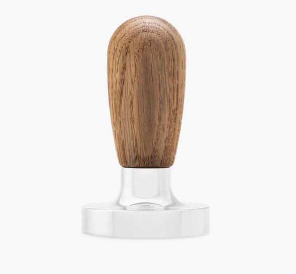 Tamper handle in wood